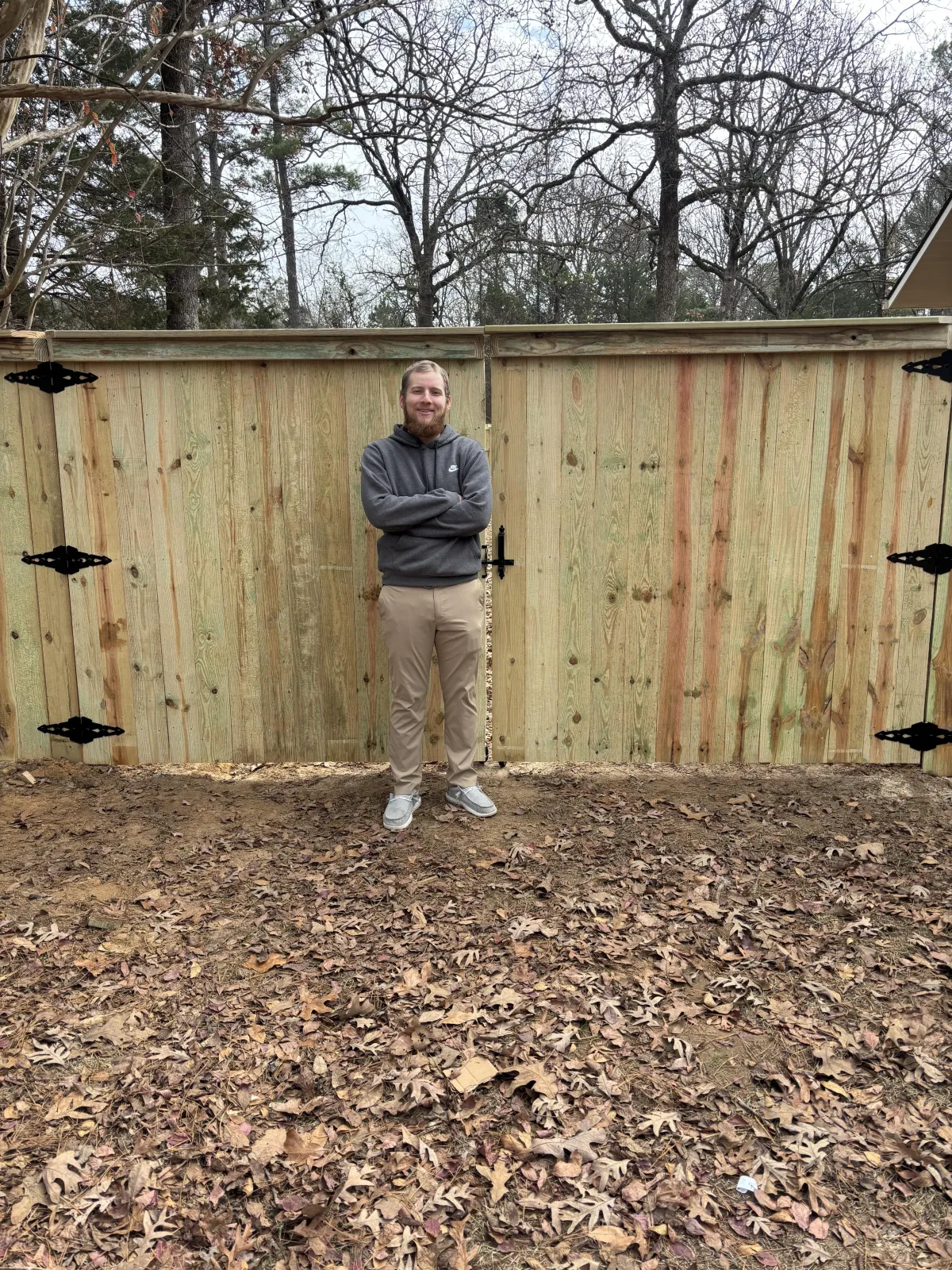 Cornerstone Fence & Deck completed wood fence project
