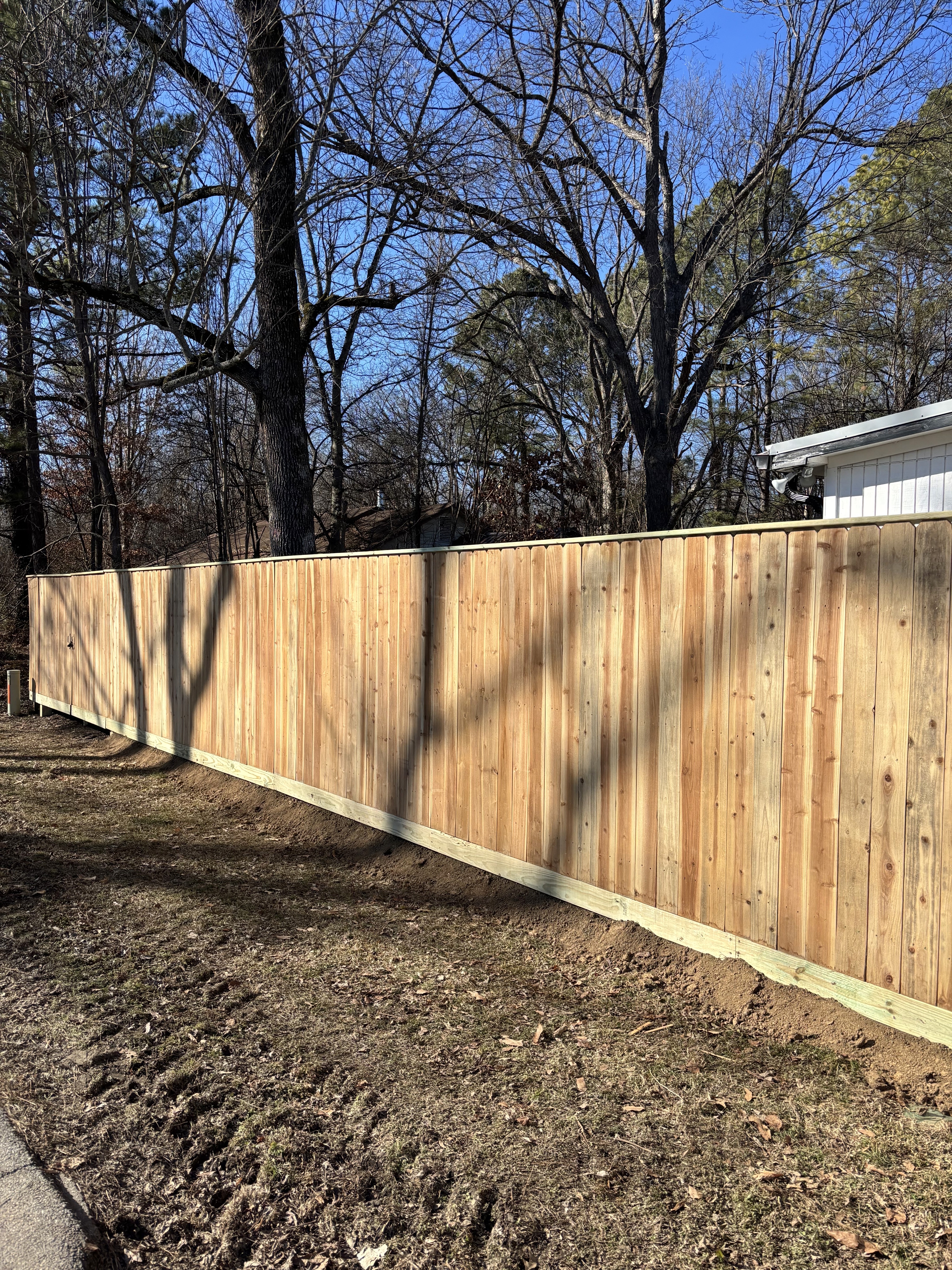 Completed Cornerstone wood fence gate project